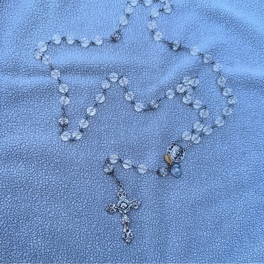 Vintage Crystal Rosary